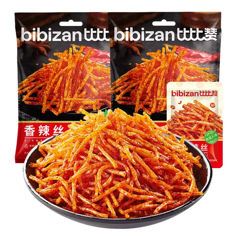 Bibizan spicy silk recalls the taste of spicy snacks in childhood, 18g*1 pack 18 그램