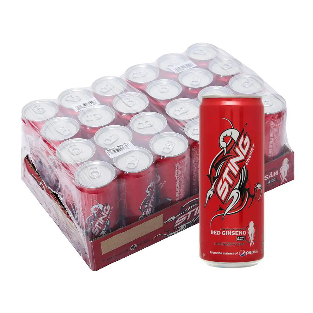 [STING] Energy Drink Red Strawberry - (Pack of 24) 11 oz*24 cans