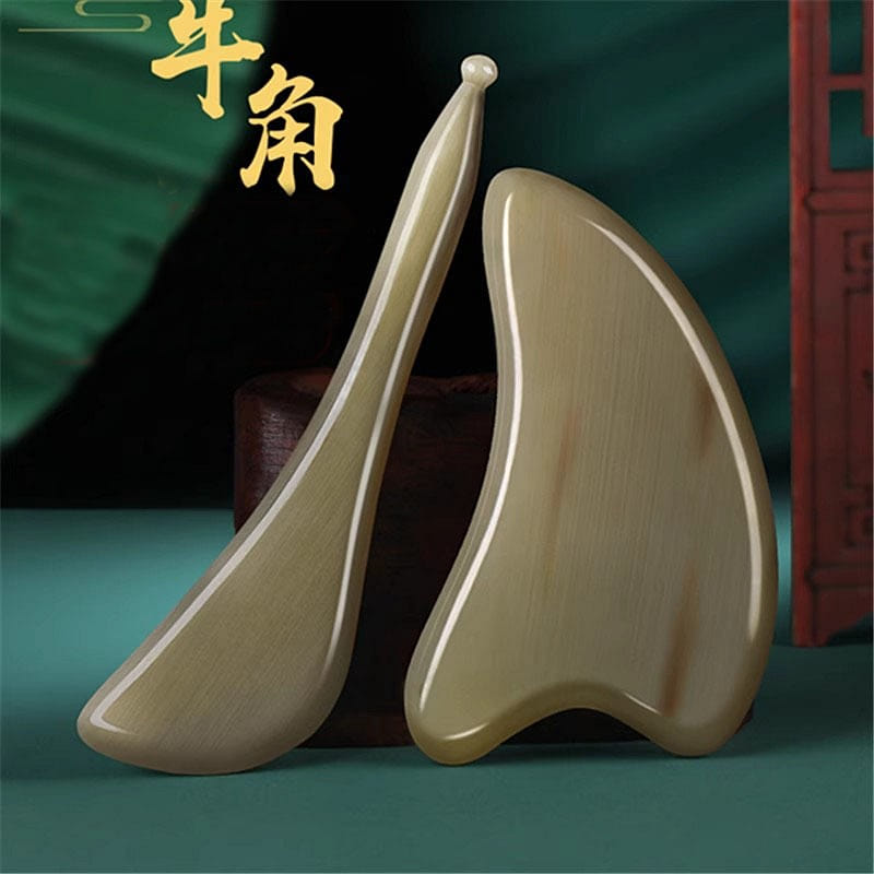 Cow Horn Tendon Massage Board Cow Horn Heart Shape Approx. 0.4-0.5cm 1 個