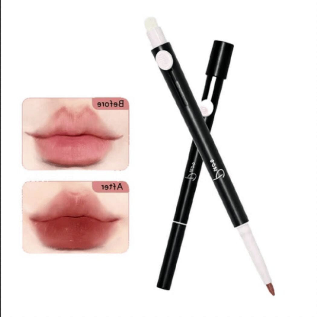 PUCO Dual-Head Lip Liner Brush Nude Lipstick 1 count