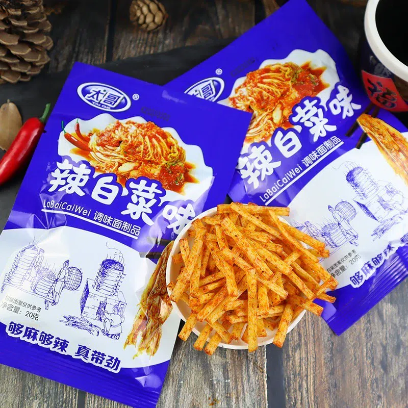 Taige Spicy Cabbage Flavor Latiao 20g*10 Packs 200 g