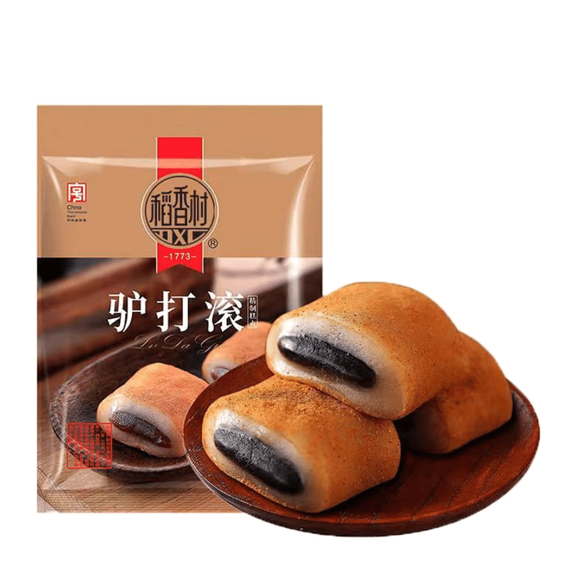 Daoxiangcun Donkey Rolling Black sesame peanut red bean paste 320g/ bag 320 กรัม