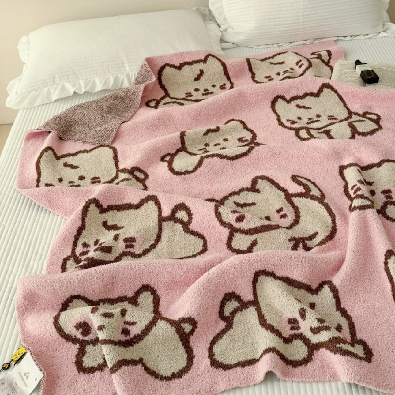 Casual half side fleece blanket office sofa nap blanket 1 개