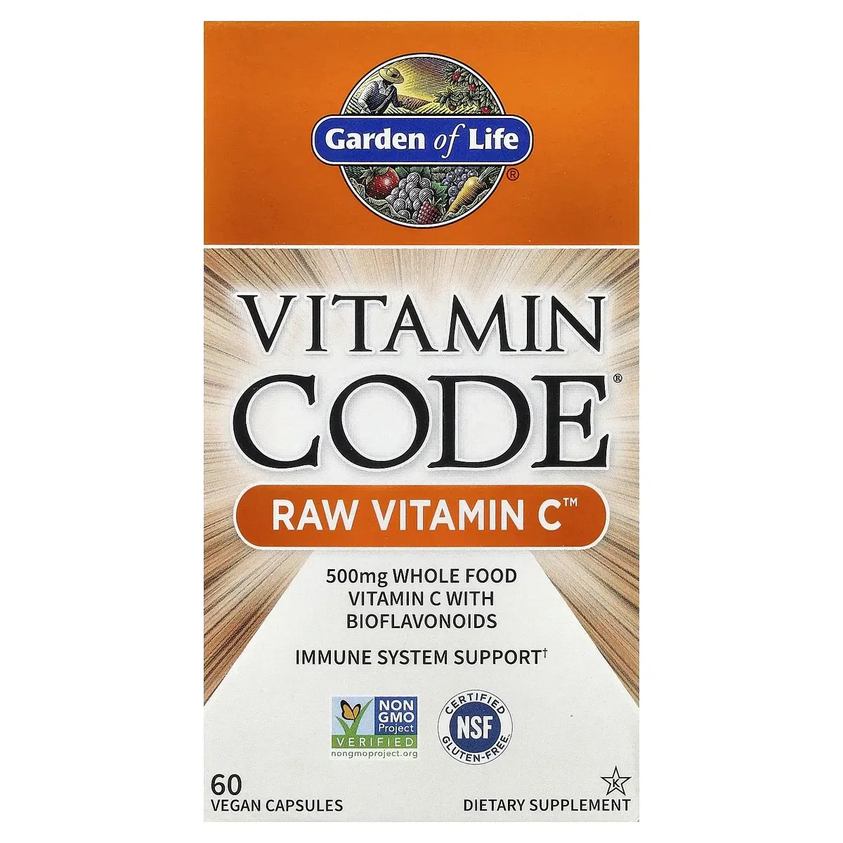 Garden of Life Vitamin Code Raw Vitamin C 60 Vegan 1 팩
