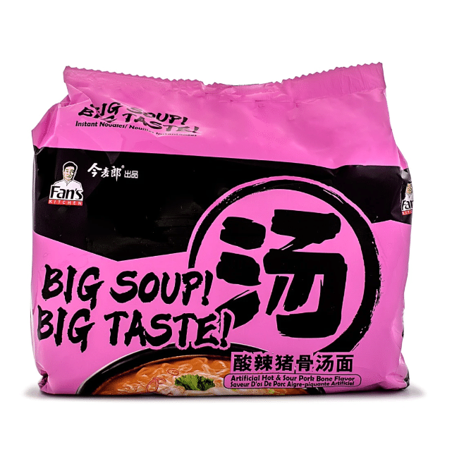JinMaiLang Fan's Kitchen Instant Noodles, Hot and Sour Pork Bone Flavor 5pks 1 개