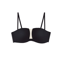 중국 직송 Ubras 통기 경사 탈부착 어깨끈 브라 - 블랙 C75 100 그램