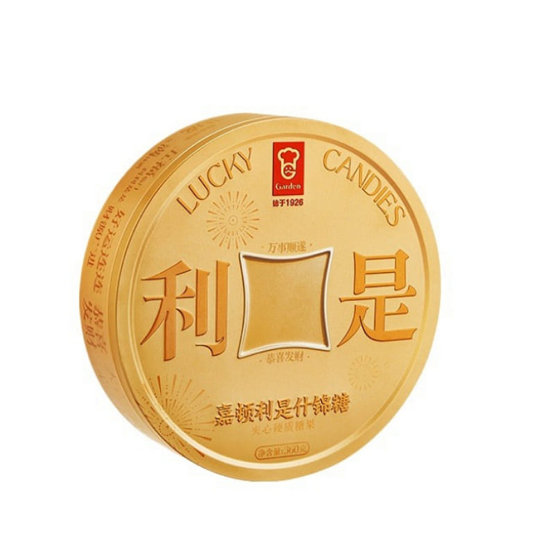 Lucky Coins Filled Hard Candy Gift Tin, 360g 360 g