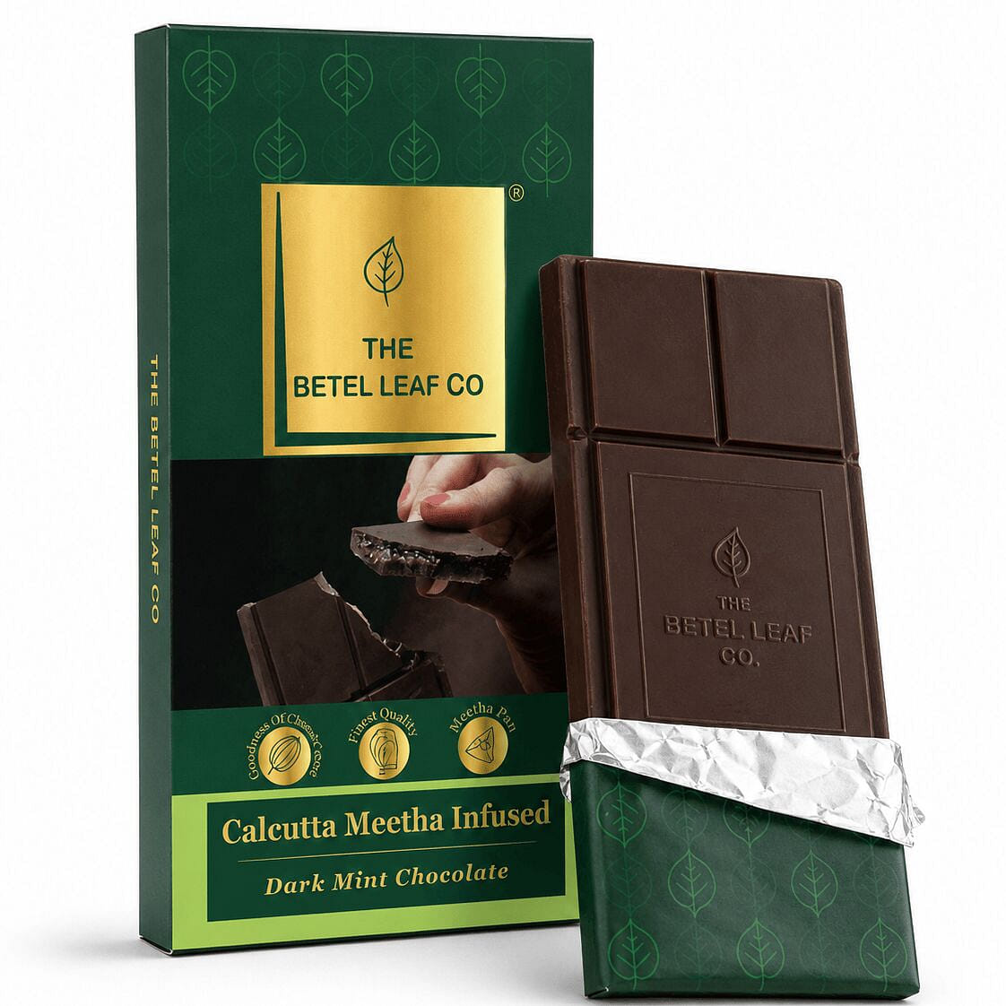 The Betel Leaf Co. Paan Chocolate Bar I DARK MINT 14.99 pack
