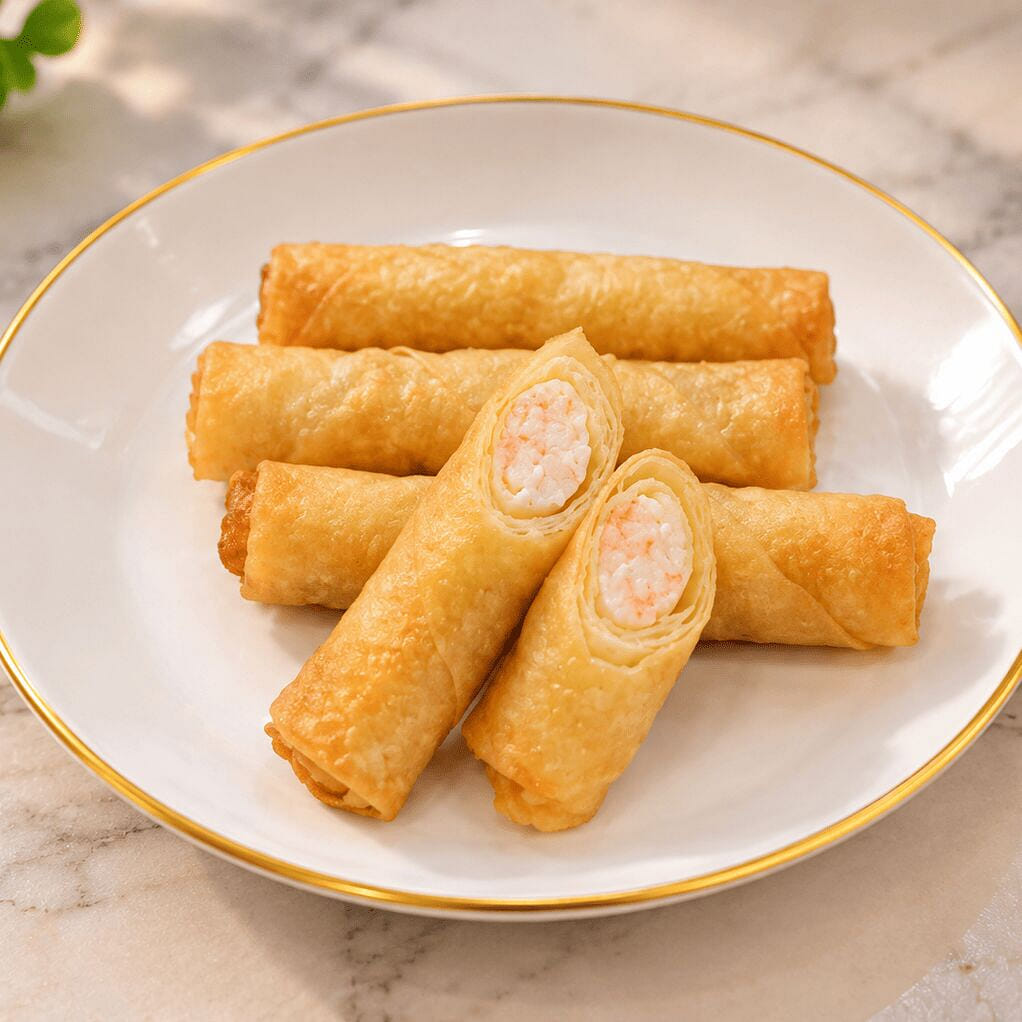 Golden Crispy Shrimp Rolls 4 count