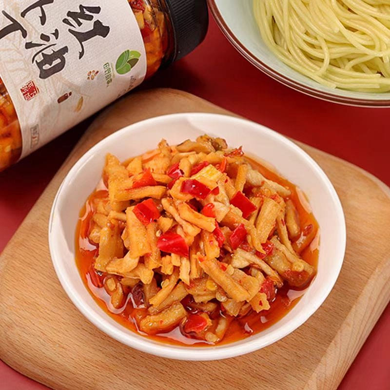 【田野故事】红油萝卜丁 辣脆美味下饭菜 即食酱菜 湖南特产 280g*1瓶 280 克