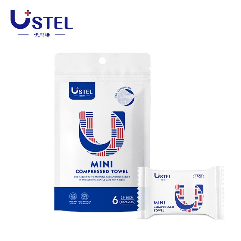 Ustel Mini Compressed Towel 6pcs/bag 1 個