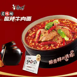 Master Kong's instant noodles classic sour and spicy beef flavor 110*1 bag 110 g