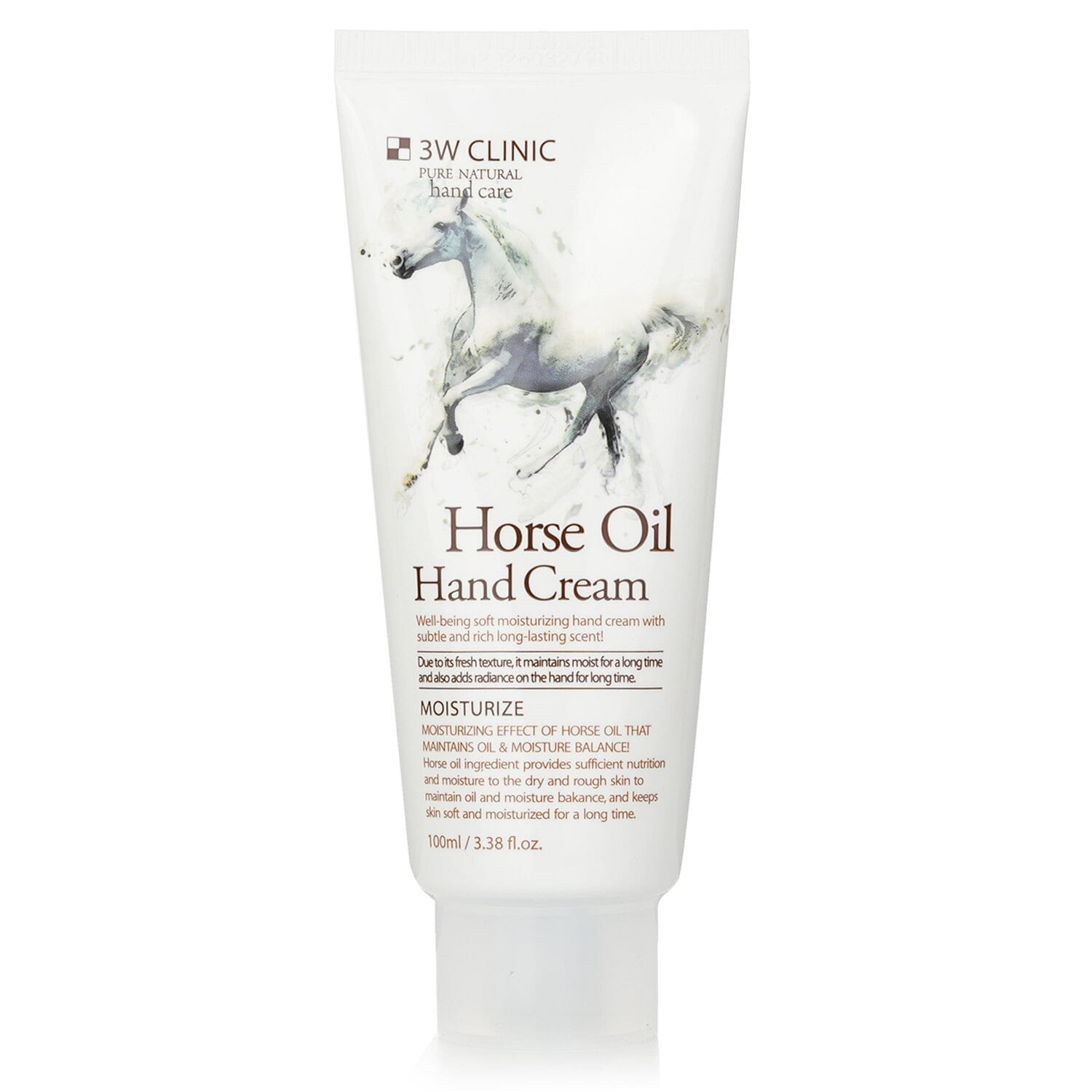 3W Clinic Hand Cream - Horse Oil 100ml/3.38oz 100 밀리리터