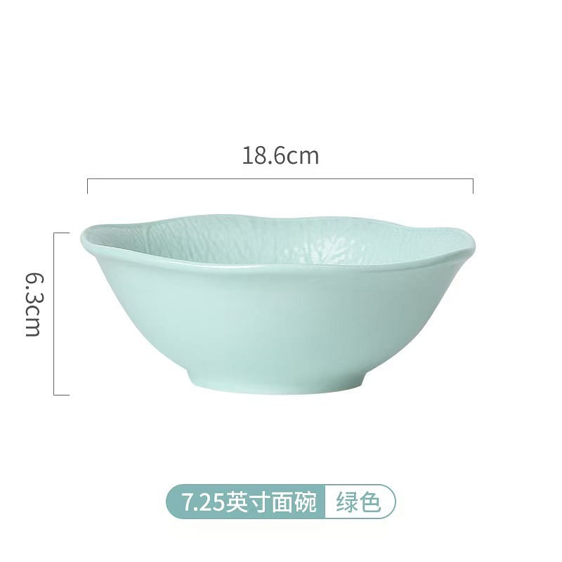 Songfa Ceramic Bowl Tableware 7.25-inch Bowl,White 1 개입