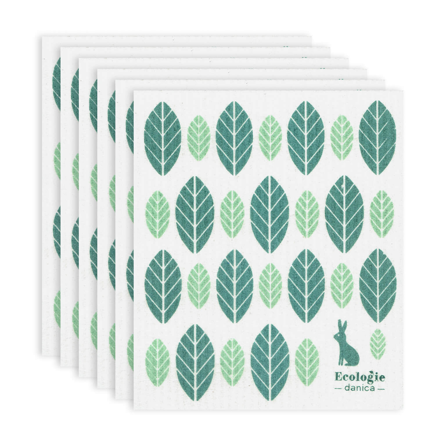 Now Designs Ecologie Swedish Sponge Cloth (Pack of 6) - Planta 6 อัน