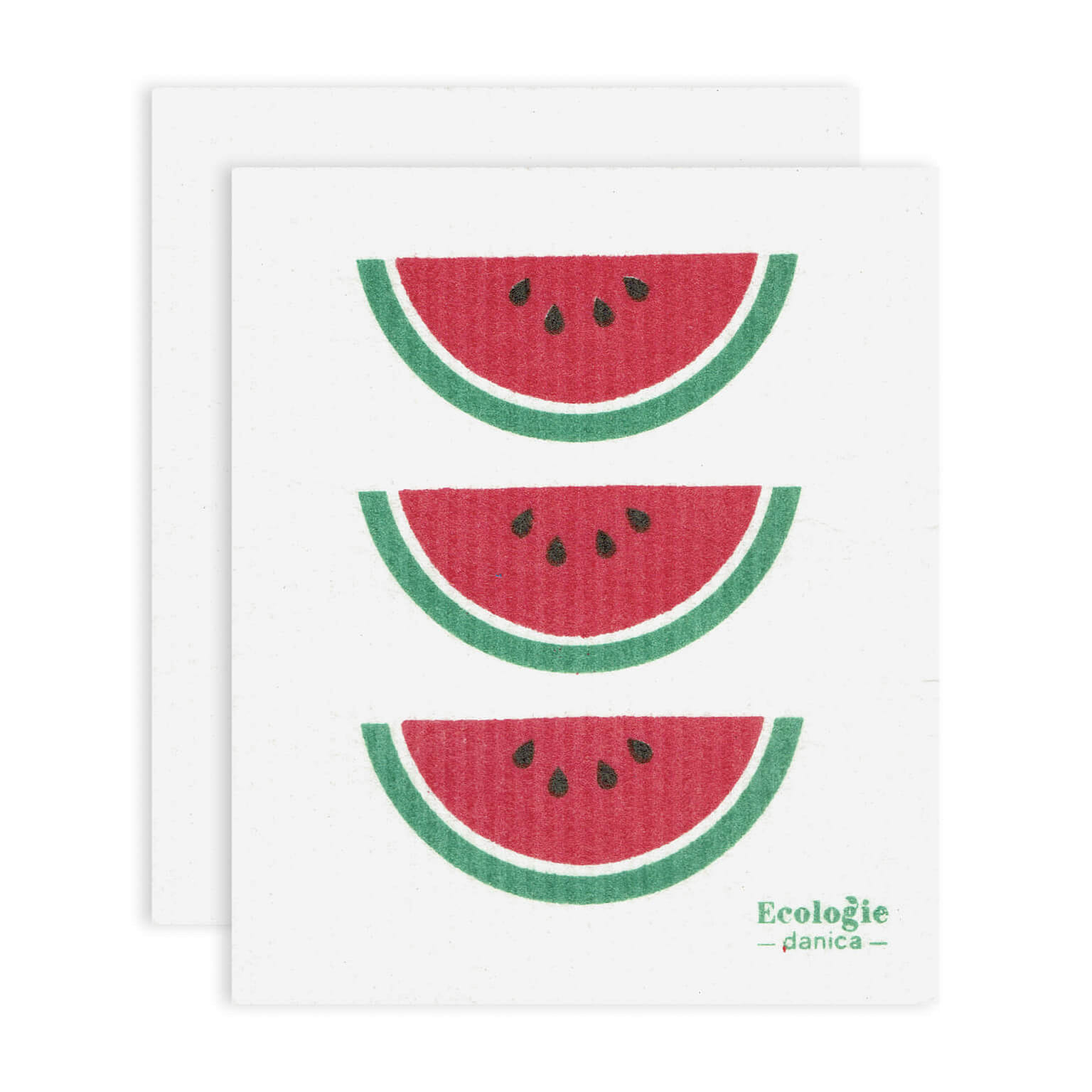 Now Designs Ecologie Swedish Sponge Cloth (Pack of 2) - Watermelon 2 カウント