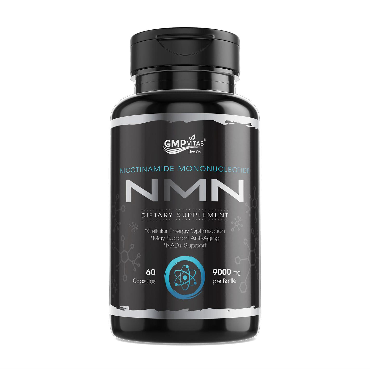GMP Vitas® NMN Nicotinamide Mononucleotide NAD+ 60 Capsules 1 병