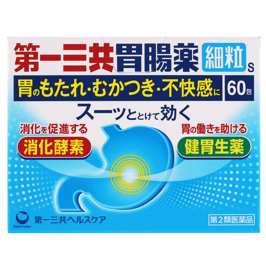 [Japan Direct Shipping] Daiichi Sankyo Gastrointestinal remedy for Excessive Gastric Acid  Digestive Discomfort  Gastric soreness  and Discomfort  Granules  60 Packs 1 개