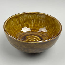 Made-in-Japan Irabo Ramen Soba Udon Noodle Bowl Ame Mustard, 6.5" dia., 26 oz 1 each