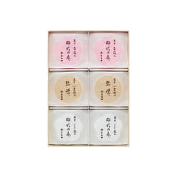 【日本直邮】虎屋 三色最中红豆糕 6块装 1 케이스