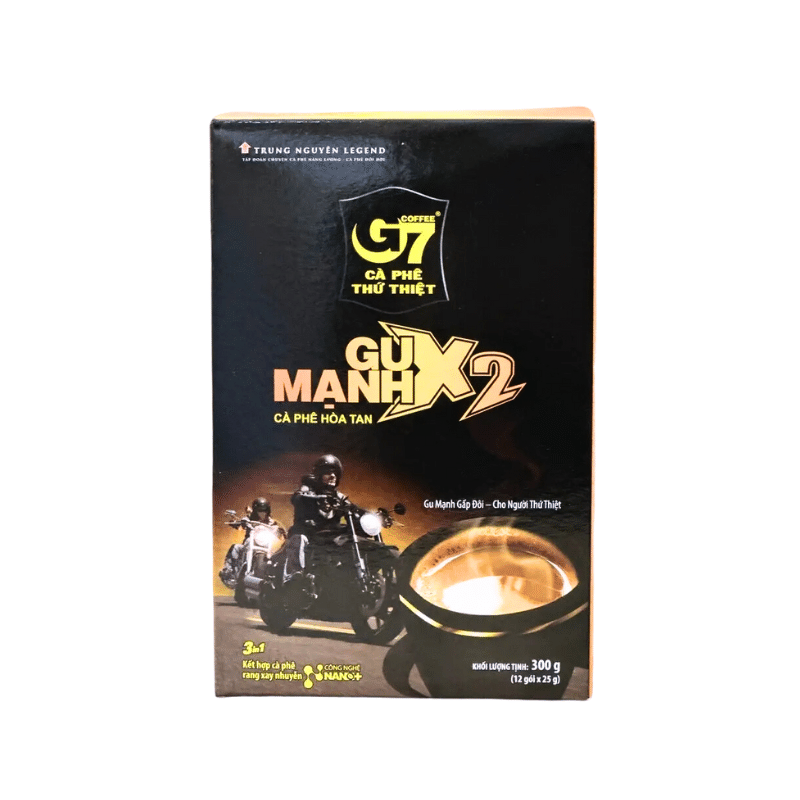 Trung Nguyen G7 Strong X2 3 In 1 Instant Coffee 10 オンス