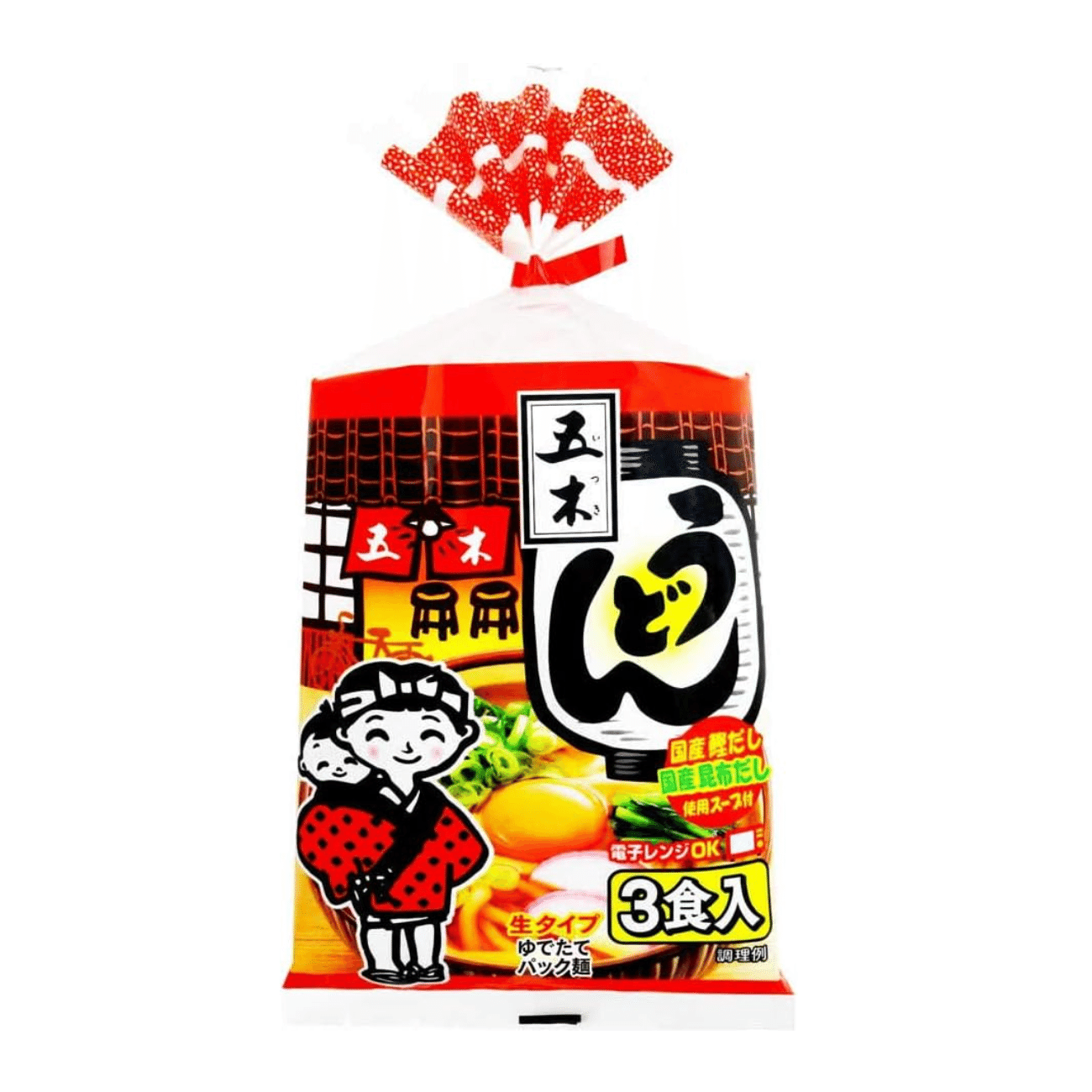Itsuki Foods 3 meals udon with soup 1 bunch