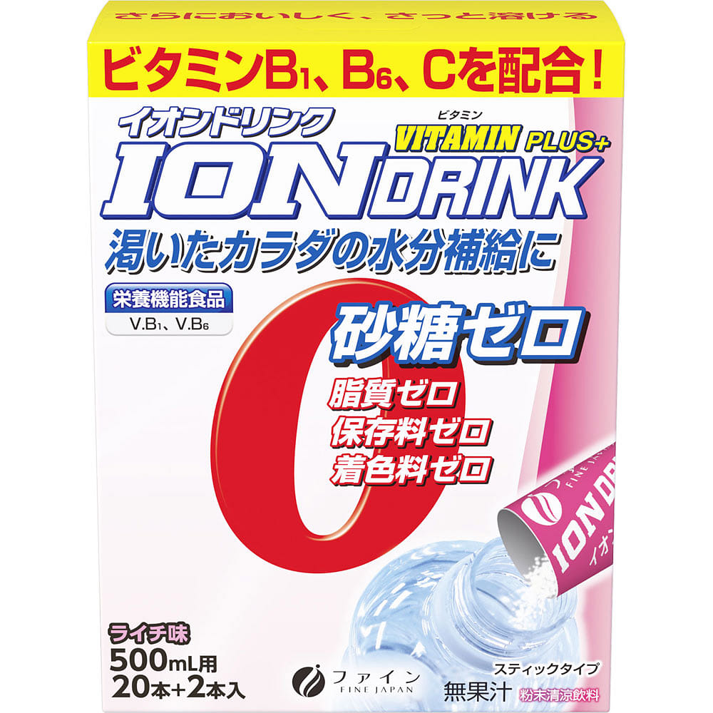 Fine Ion Drink Vitamin Plus Lychee Flavor 1 count