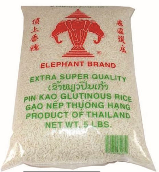 Elephant Brand Thai Sweet Rice 5 lb