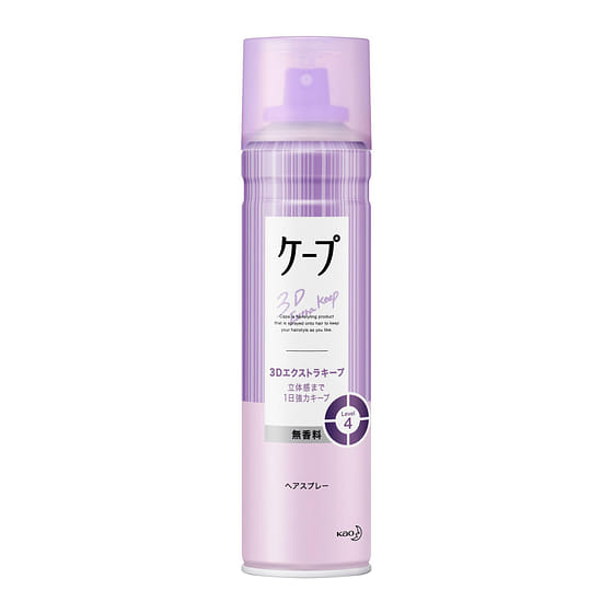 weee_care_Kao No Fragrance Cape 3d Extra Keep Hair Spray 180 g