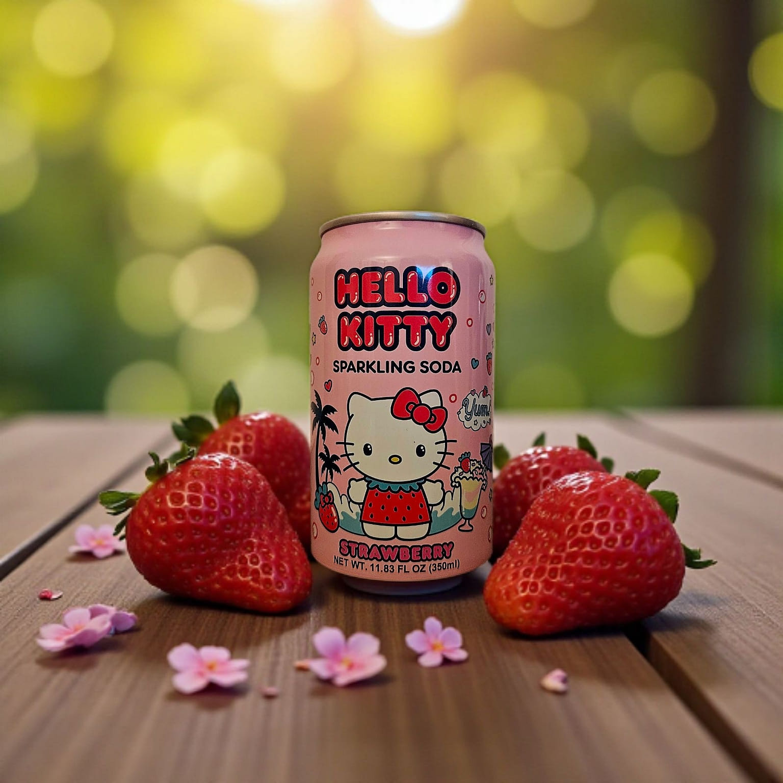 Hello Kitty Sparkling Soda Strawberry 350 ml