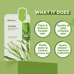 Mediheal Tea Tree Essential Face Mask 10 Sheets 1 box