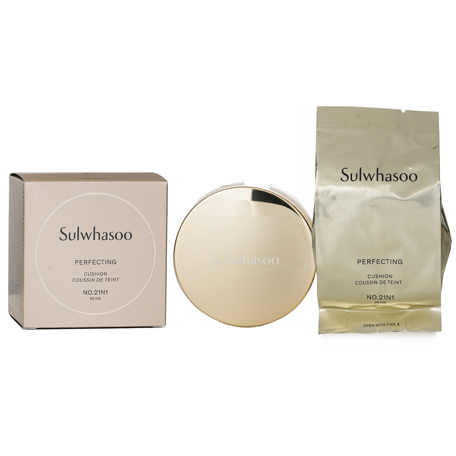 Sulwhasoo Perfecting Cushion - # No.21N1 Beige 15g x2pcs 15 그램