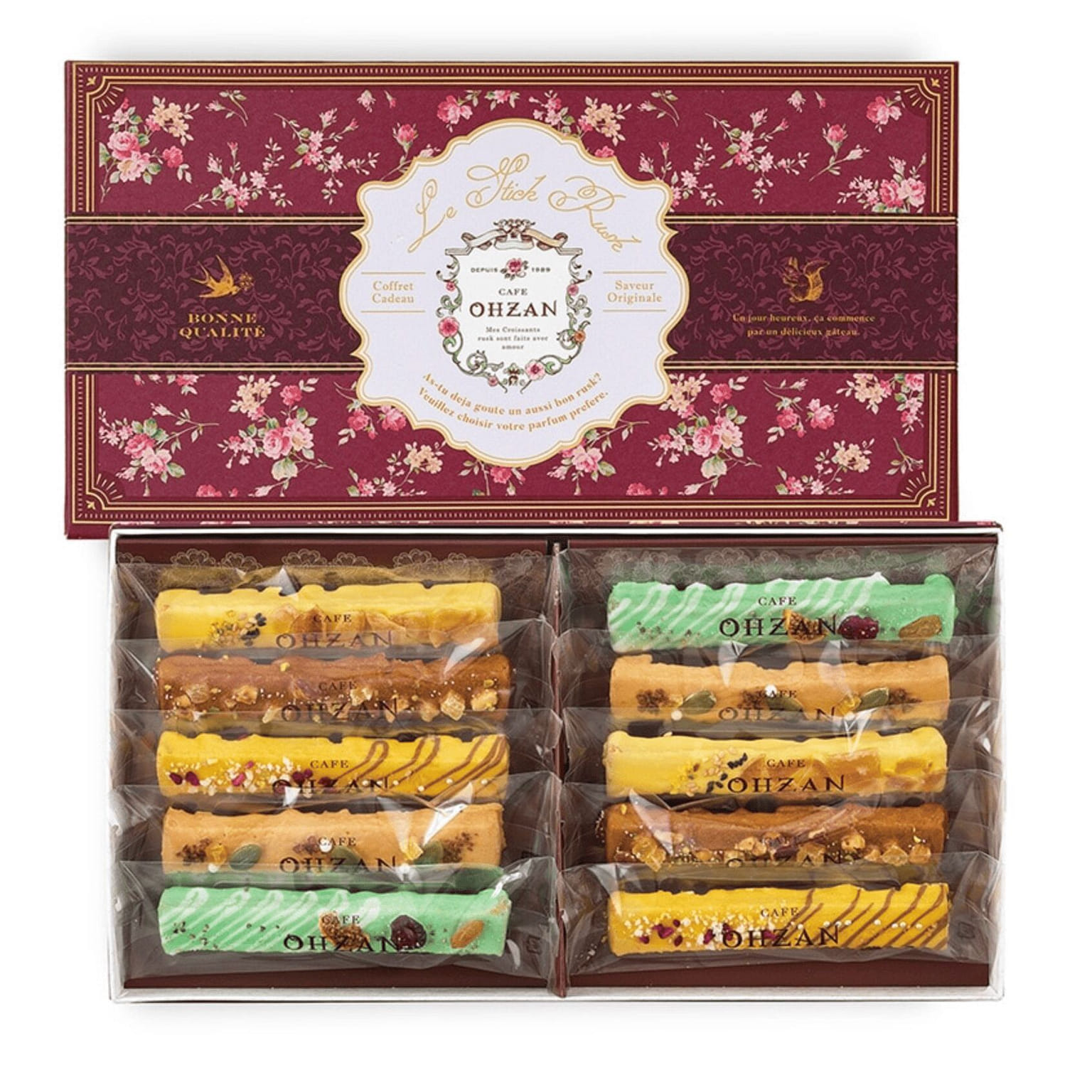 CAFE OHZAN Fall Edition Chocolate Rusk 10pcs 1 box
