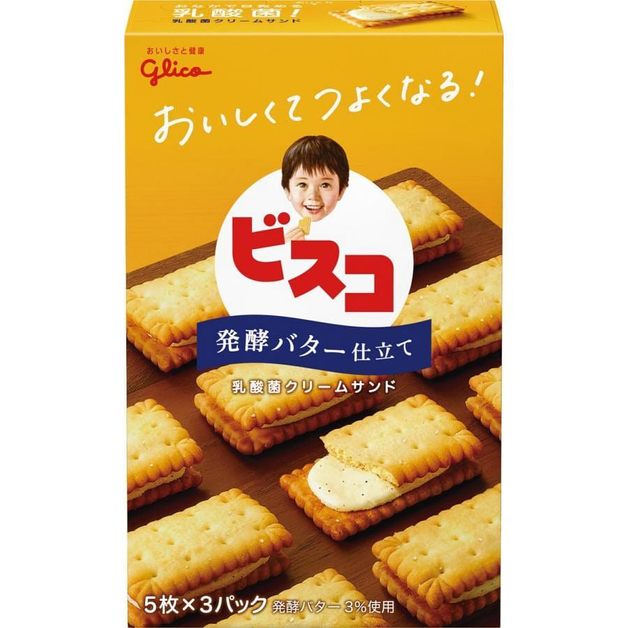 GLICO JAPAN Butter Cookies 15pc/ 1 케이스