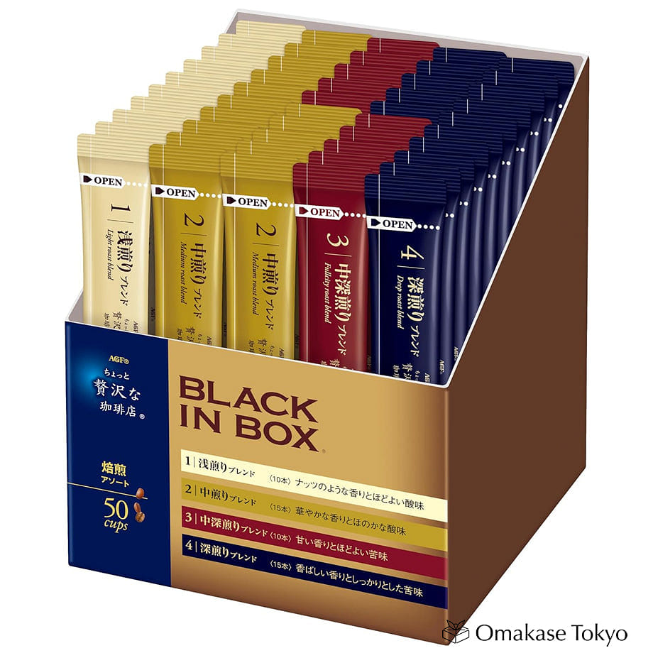 AGF Maxim Instant Coffee Assortment Box (50 Sticks 165 グラム