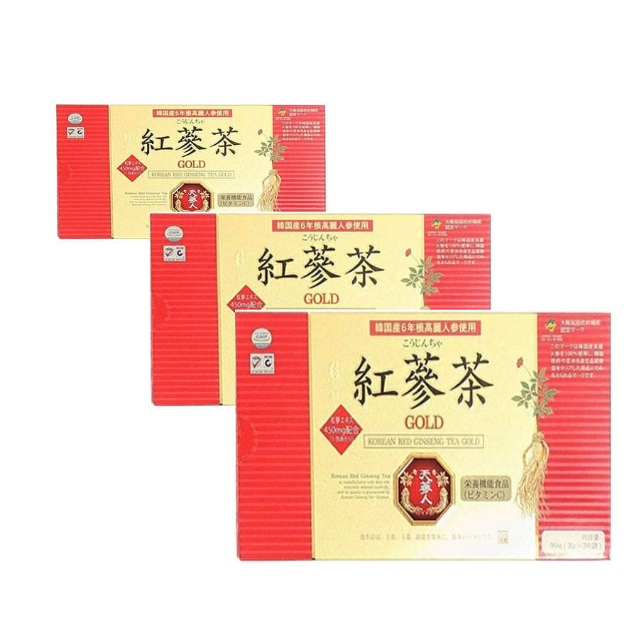GOLD Korean Red Ginseng Tea Gold - 3pc 1 box