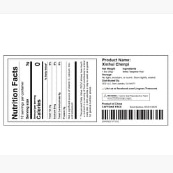 Xinhui Chenpi Tangerine Peel 15 Years Organic Tea Caffeine Free Sugar Free Soup 50 g