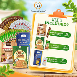 Salted Coffee, Coconut Cracker&Chocolate Dip Mango 3 count