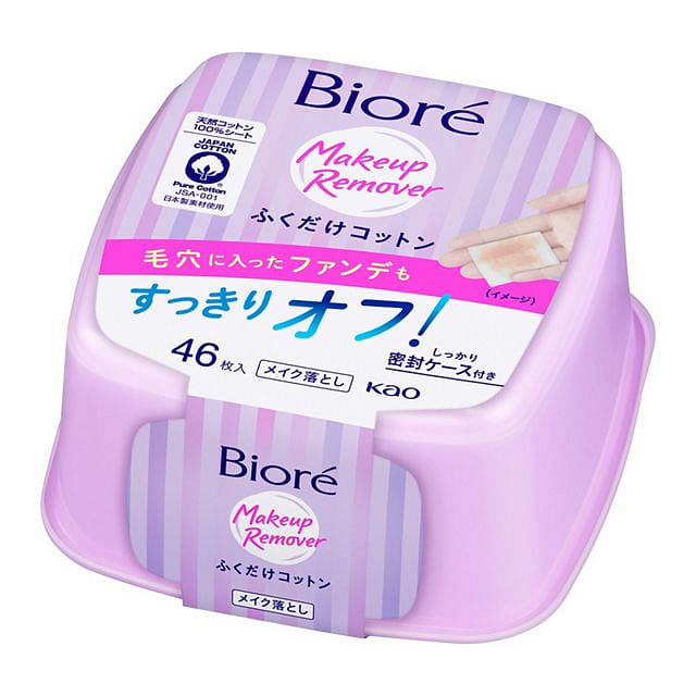KAO Biore Wipe Cotton 46pcs 1 unidad