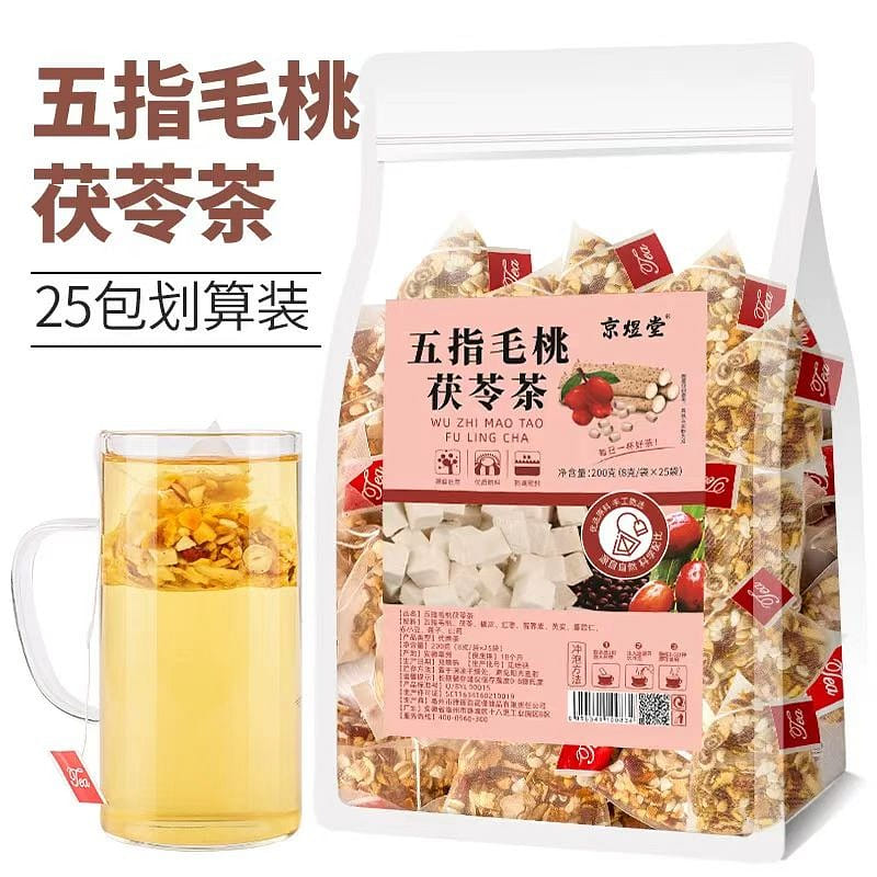 Five fingers hairy peach poria tea 200 กรัม