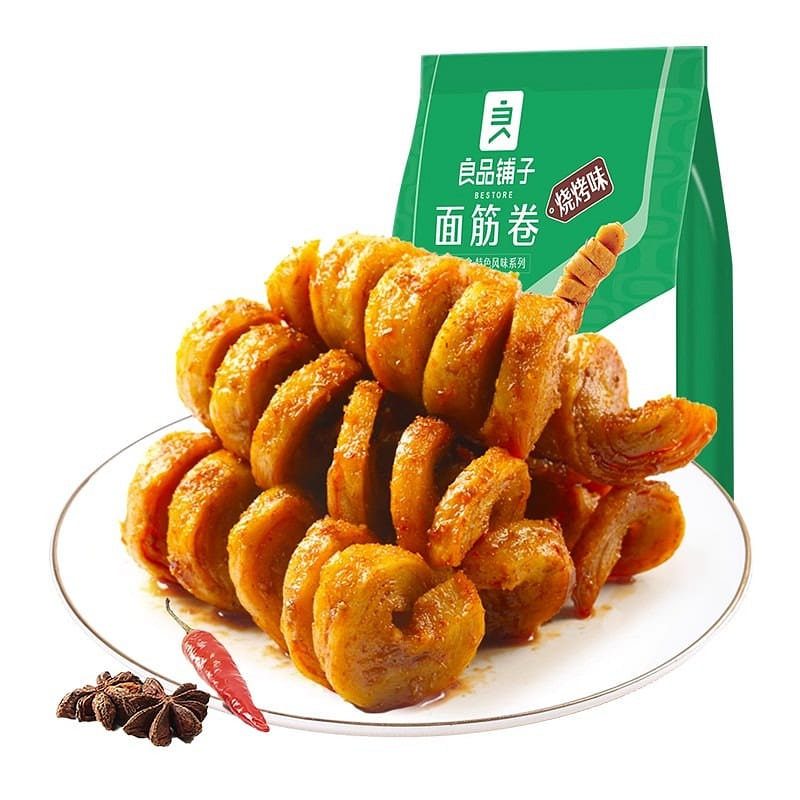 Liangpinpuzi Gluten Roll Barbecue Flavor 120g per 120 그램