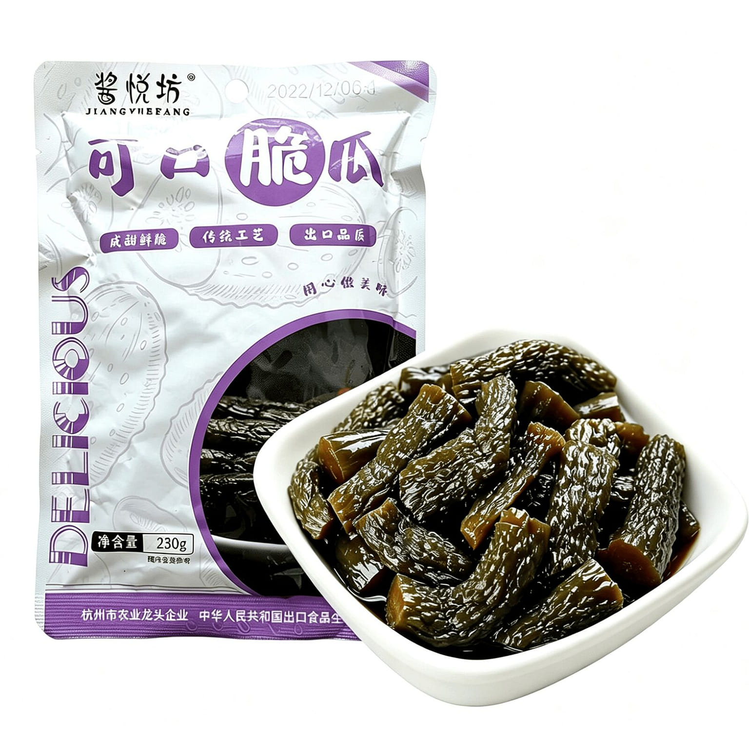 Jiangyuefang Pickled Soy Sauce Cucumbers 230 g