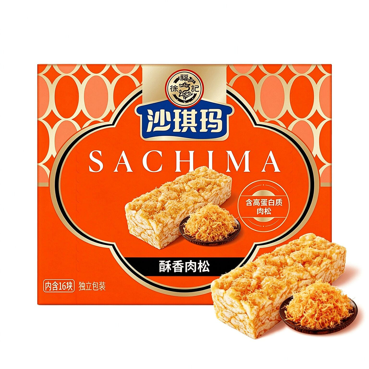 HsuFuChi Sachima Rich Savory Soft Pastry Box Snack 350 그램