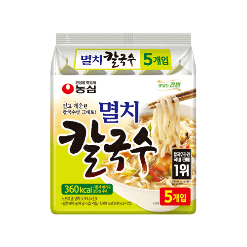 Nongshim Anchovi Kalguksu Ramen 5EA 5 each