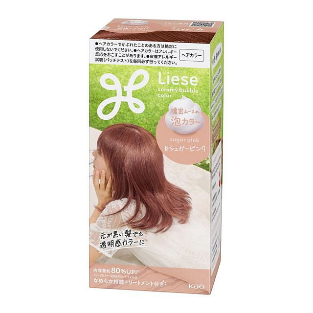 Kao Liese Sugar Pink Hair Dye 115ml 1 케이스