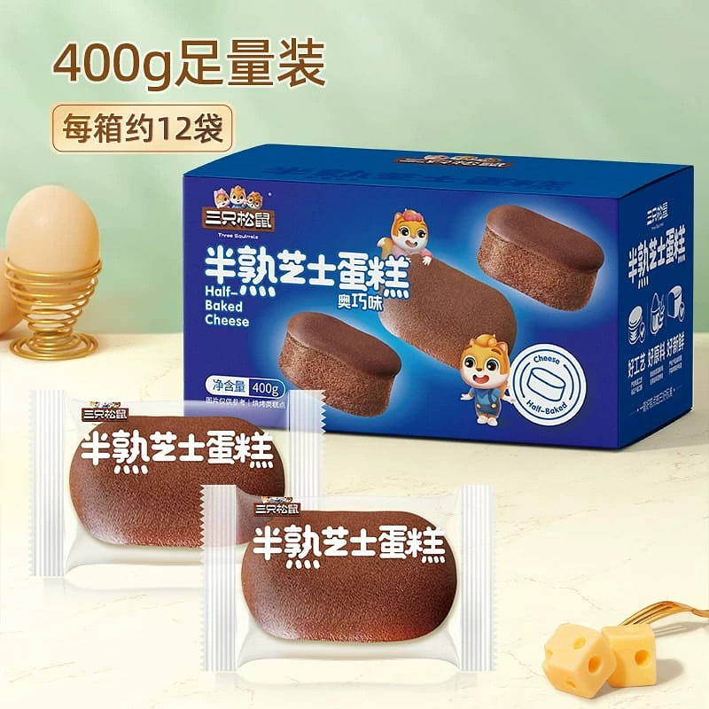Three Squirrels Oqiao Flavor Cheesecake 400g 400 g