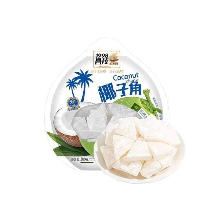 昌茂 海南特產椰子角3果脯肉塊椰子片干休閒 300 克