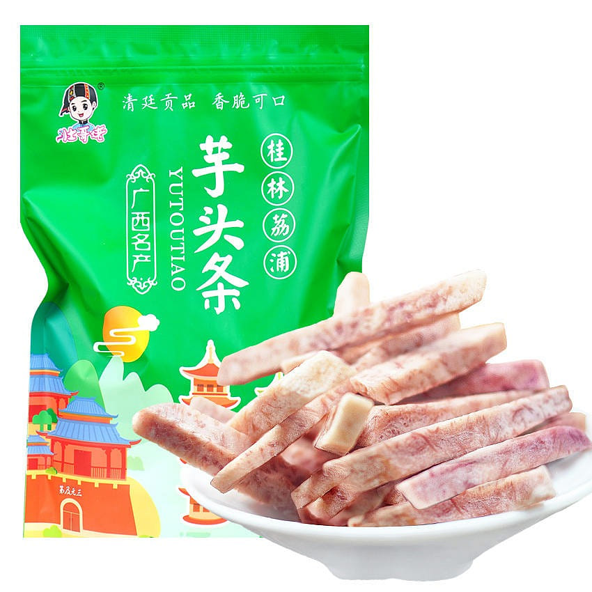 Big brother chives taste Lipu taro strip dry Guangxi Guilin specialty 225 กรัม
