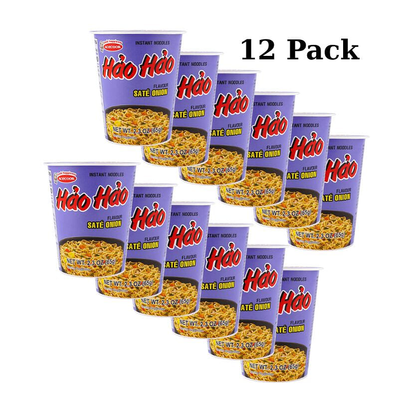Acecook Hao Hao Sate Onion pack of 12 1 ส่วน
