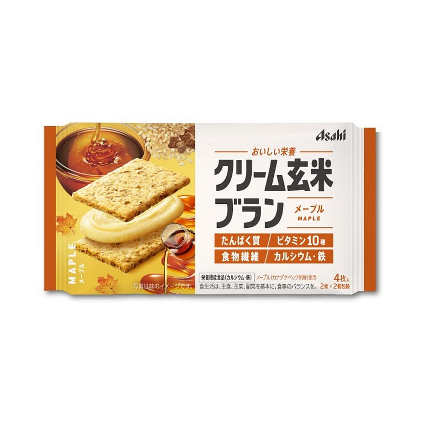 ASAHI Japan Caramel Brown Rice Sandwich Cookies 72 g